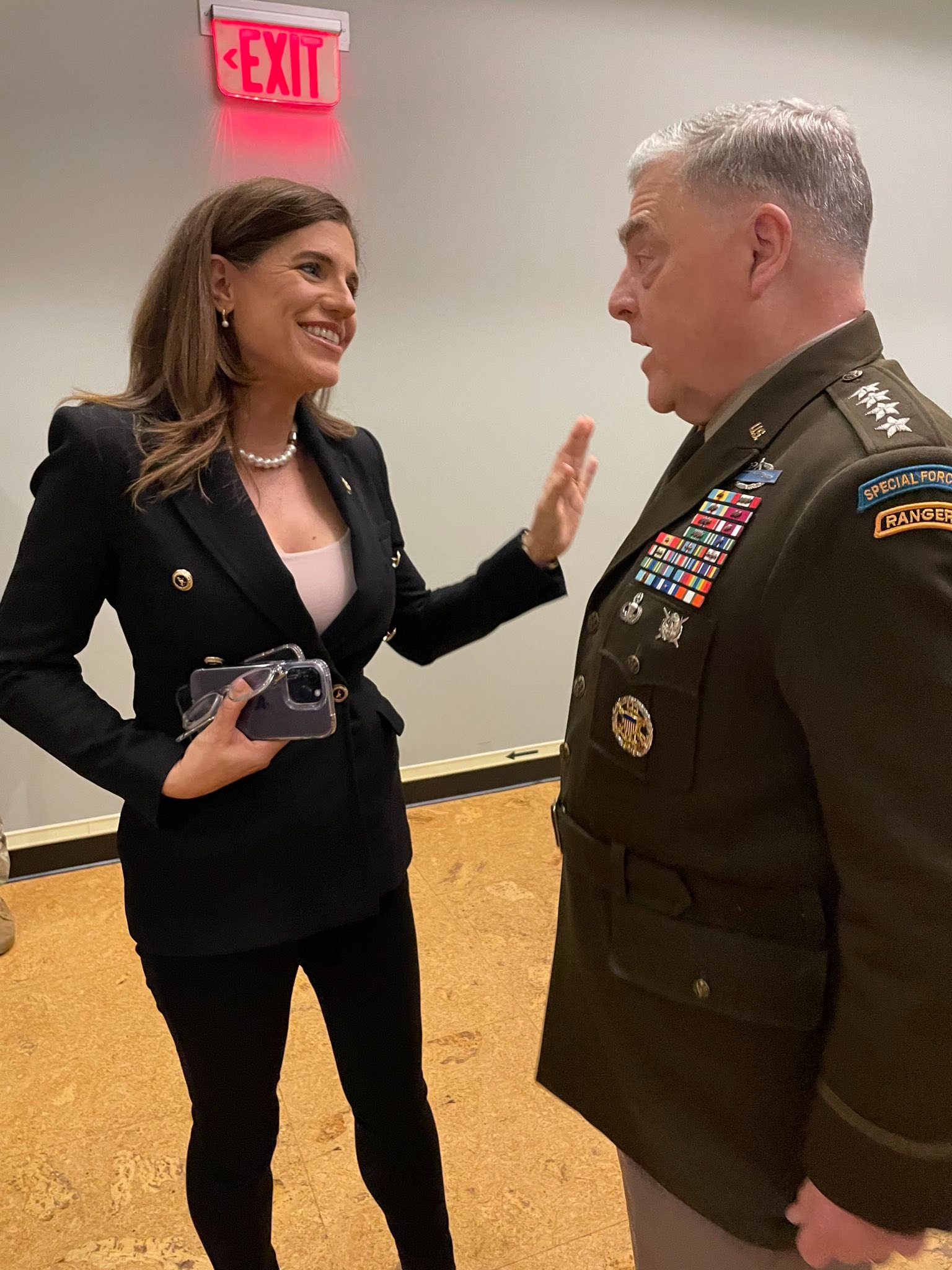 Nancy Mace and Mark Milley, June 2023