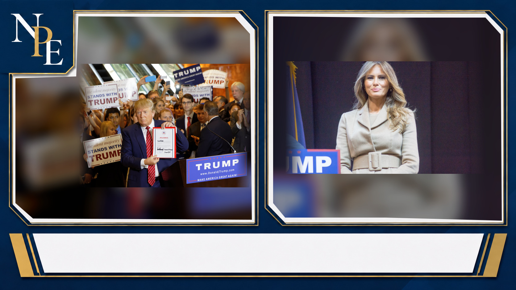 Donald Trump and Melania Trump featured editorial graphic
