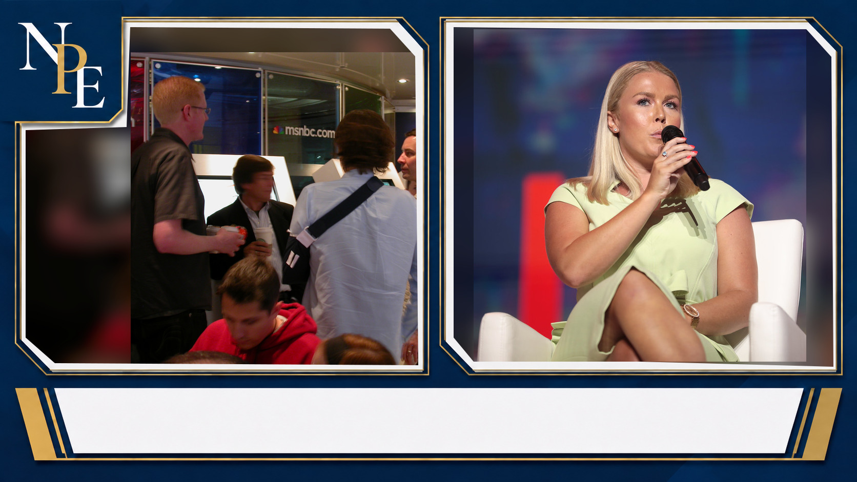 Jimmy Fallon and Karoline Leavitt featured editorial graphic