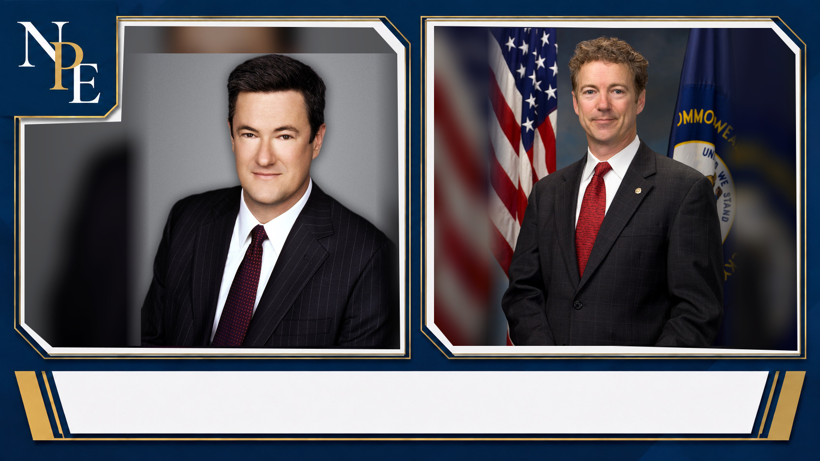 Joe Scarborough and Rand Paul featured editorial graphic