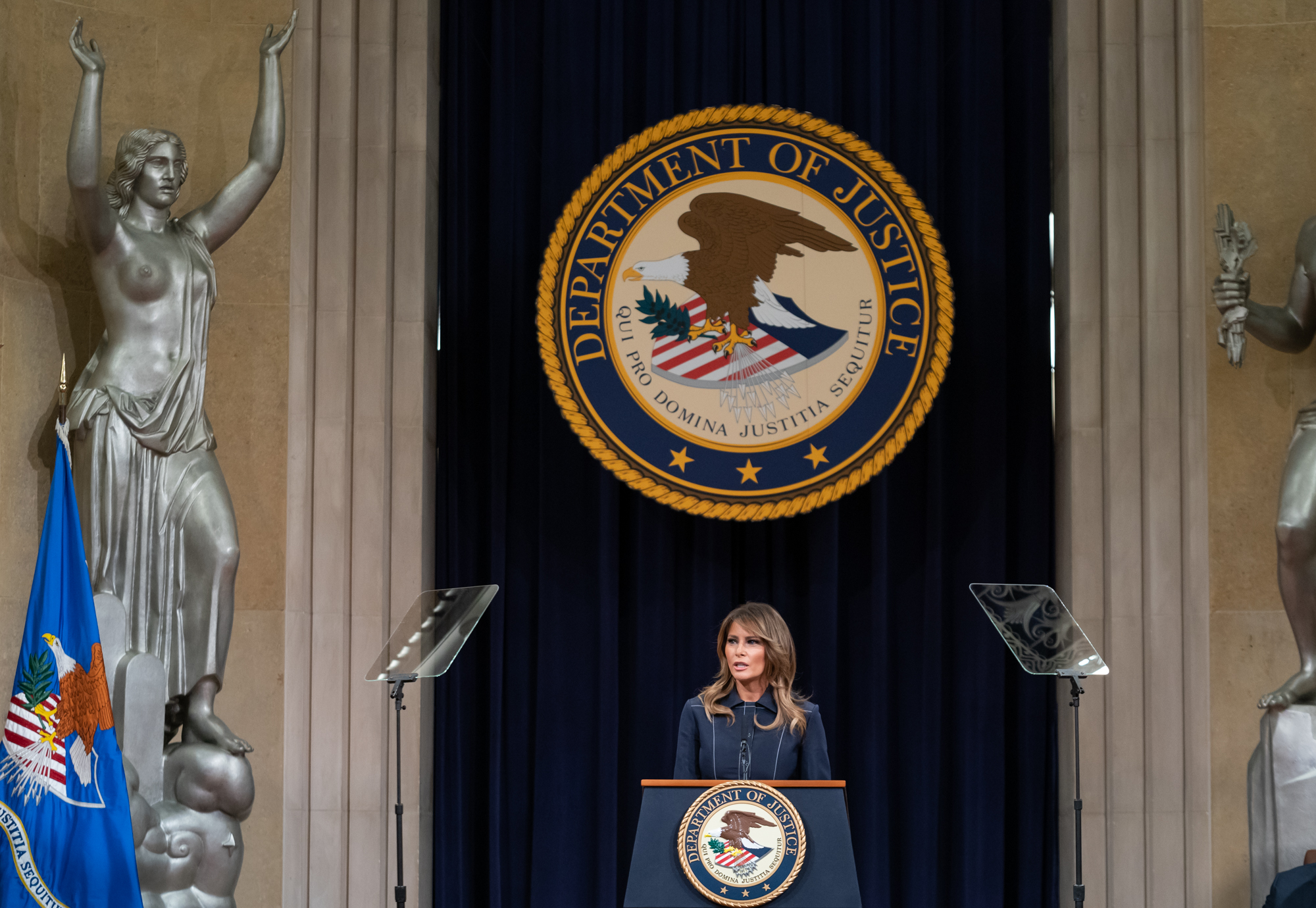 First Lady Melania Trump at the U.S. Department of Justice National Opioid Summit