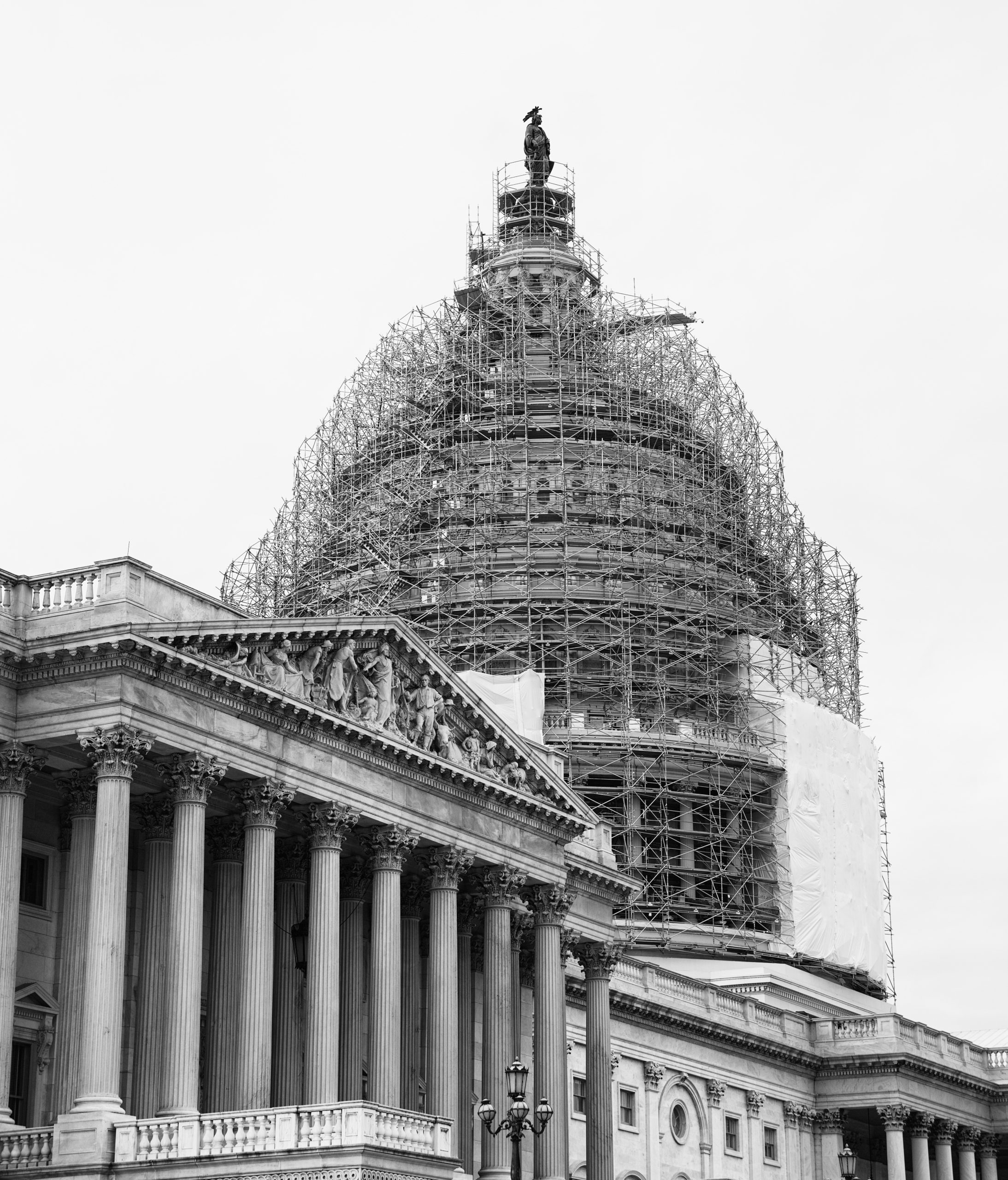 U.S. Capitol in Scaffolds