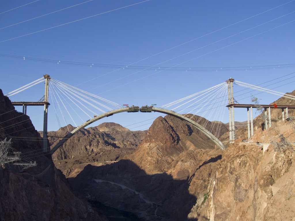 Hoover Dam Bypass Bridge Construction 2