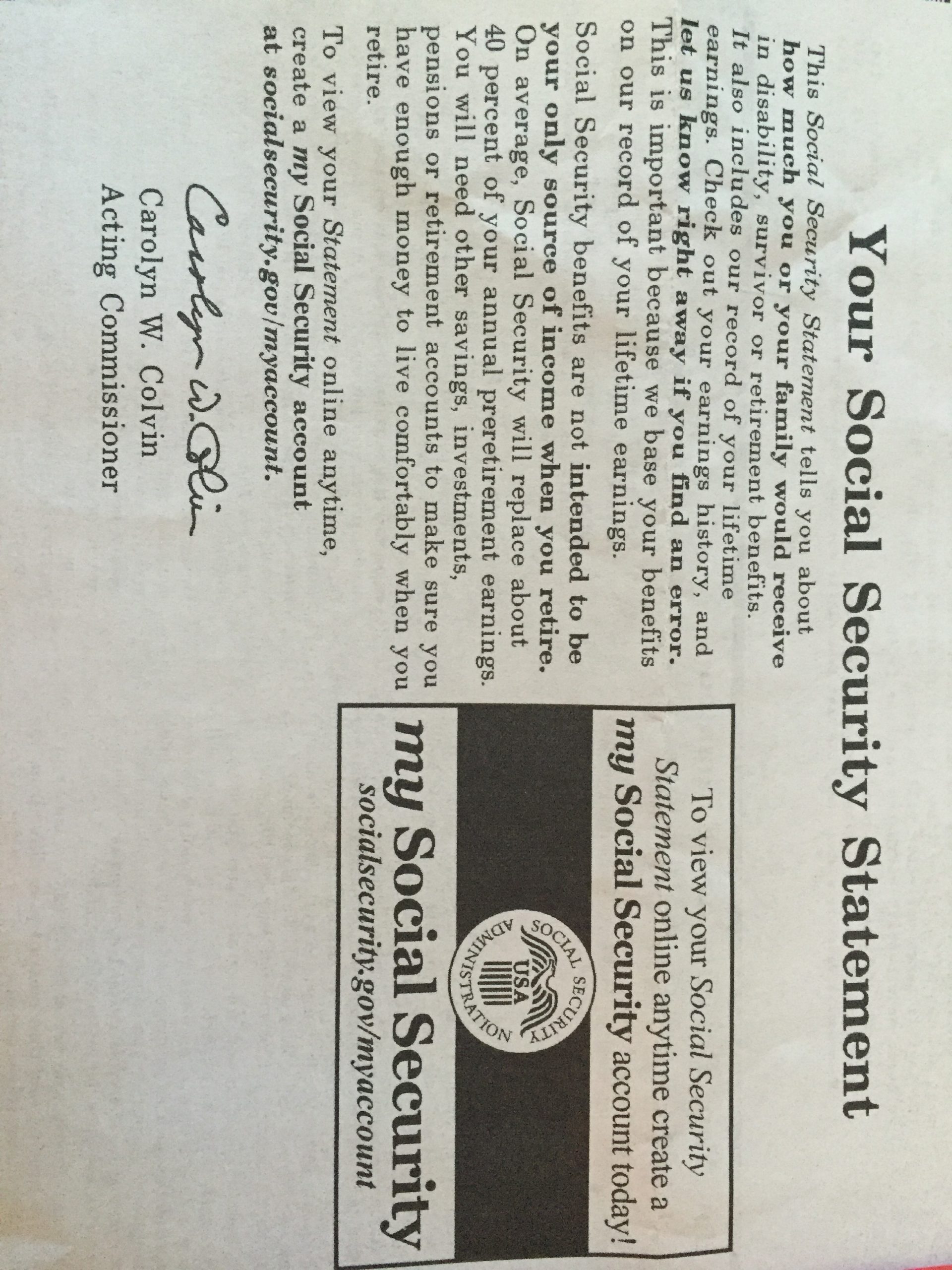 Social Security #2