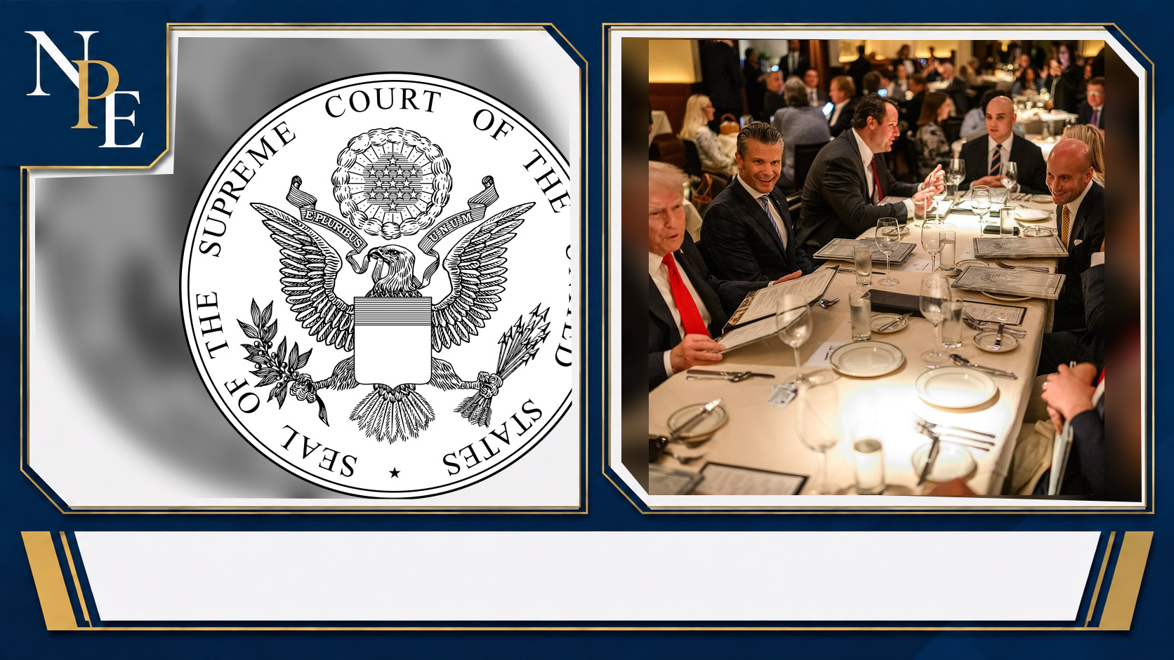 Supreme Court of the United States and Donald Trump featured editorial graphic