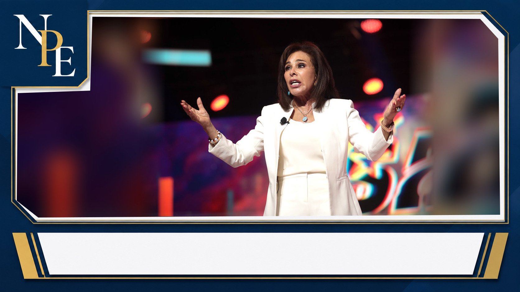 Jeanine Pirro featured editorial graphic