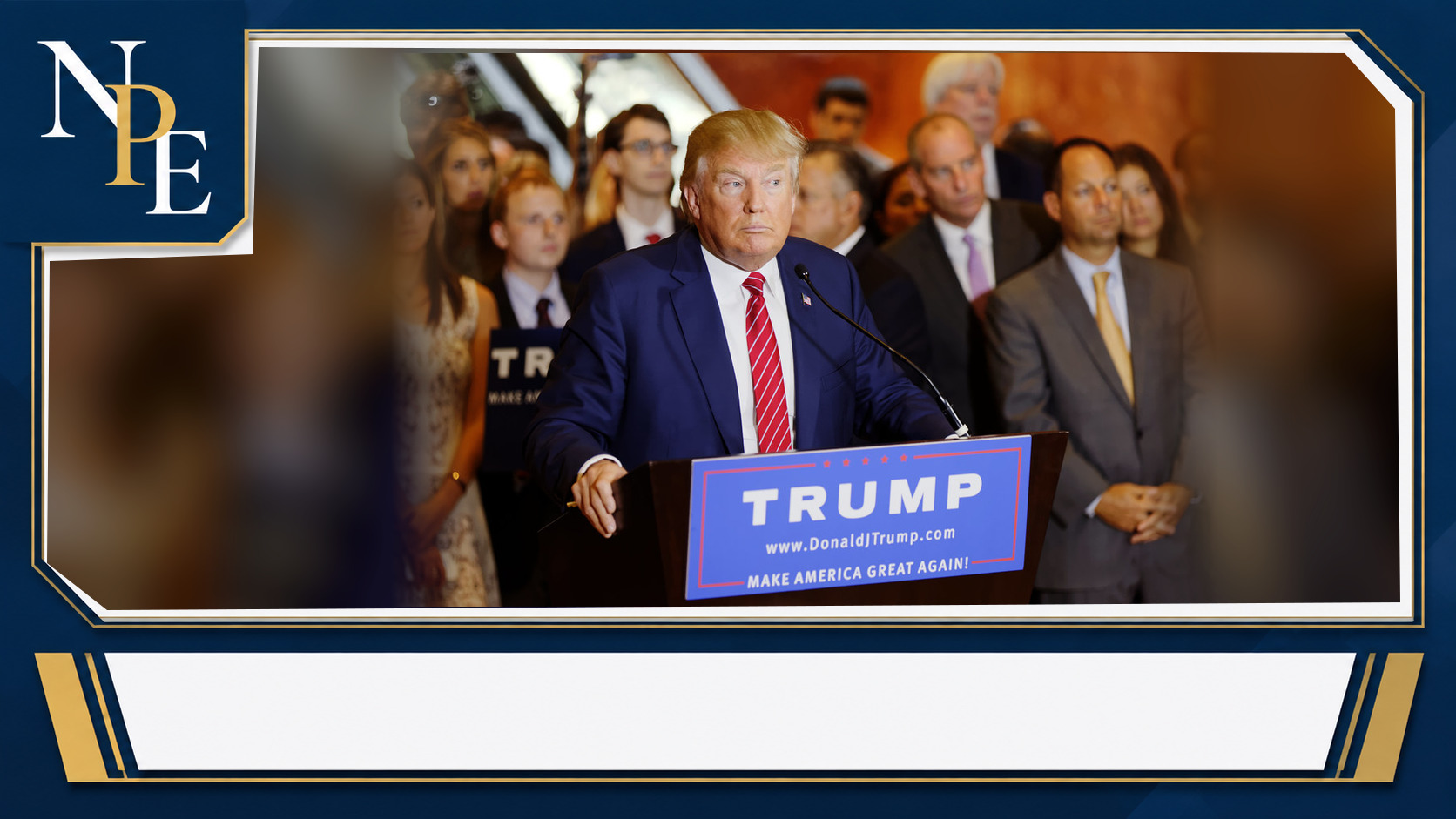 Donald Trump featured editorial graphic