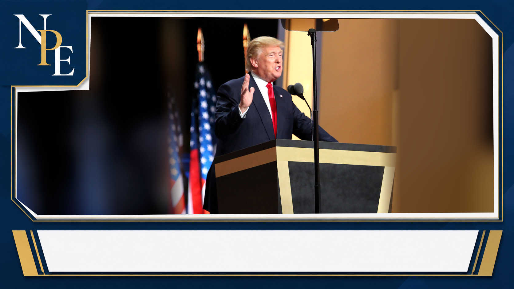 Donald Trump featured editorial graphic