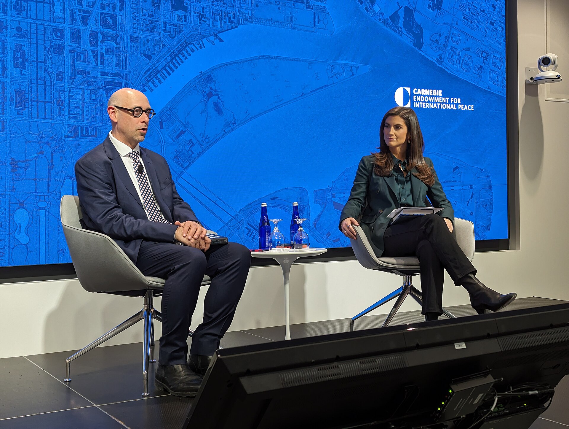 David Herszenhorn and Kaitlan Collins at Carnegie Endowment for International Peace 2024