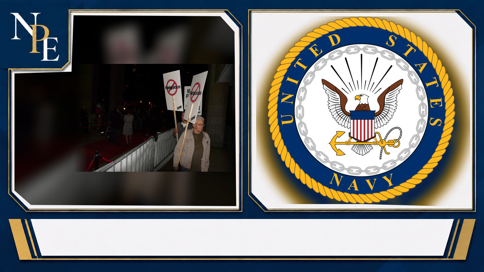 Bill Maher and United States Navy featured editorial graphic