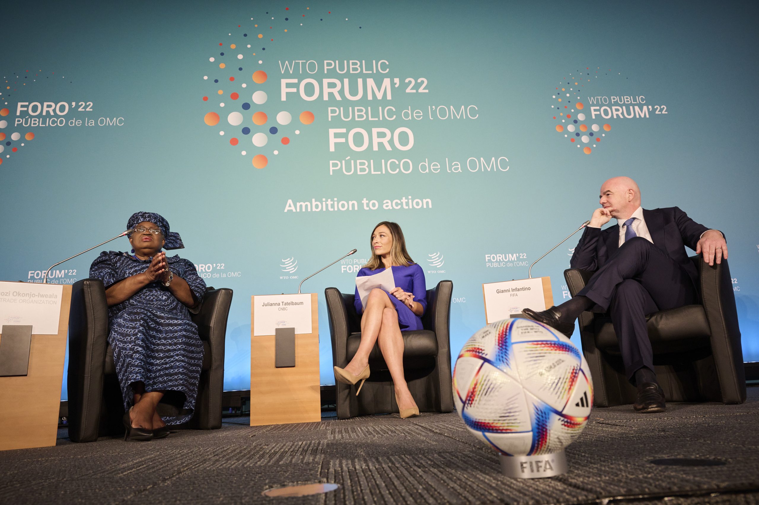 Session 3 Director General Okonjo Iweala in conversation with Gianni Infantino, President of FIFA