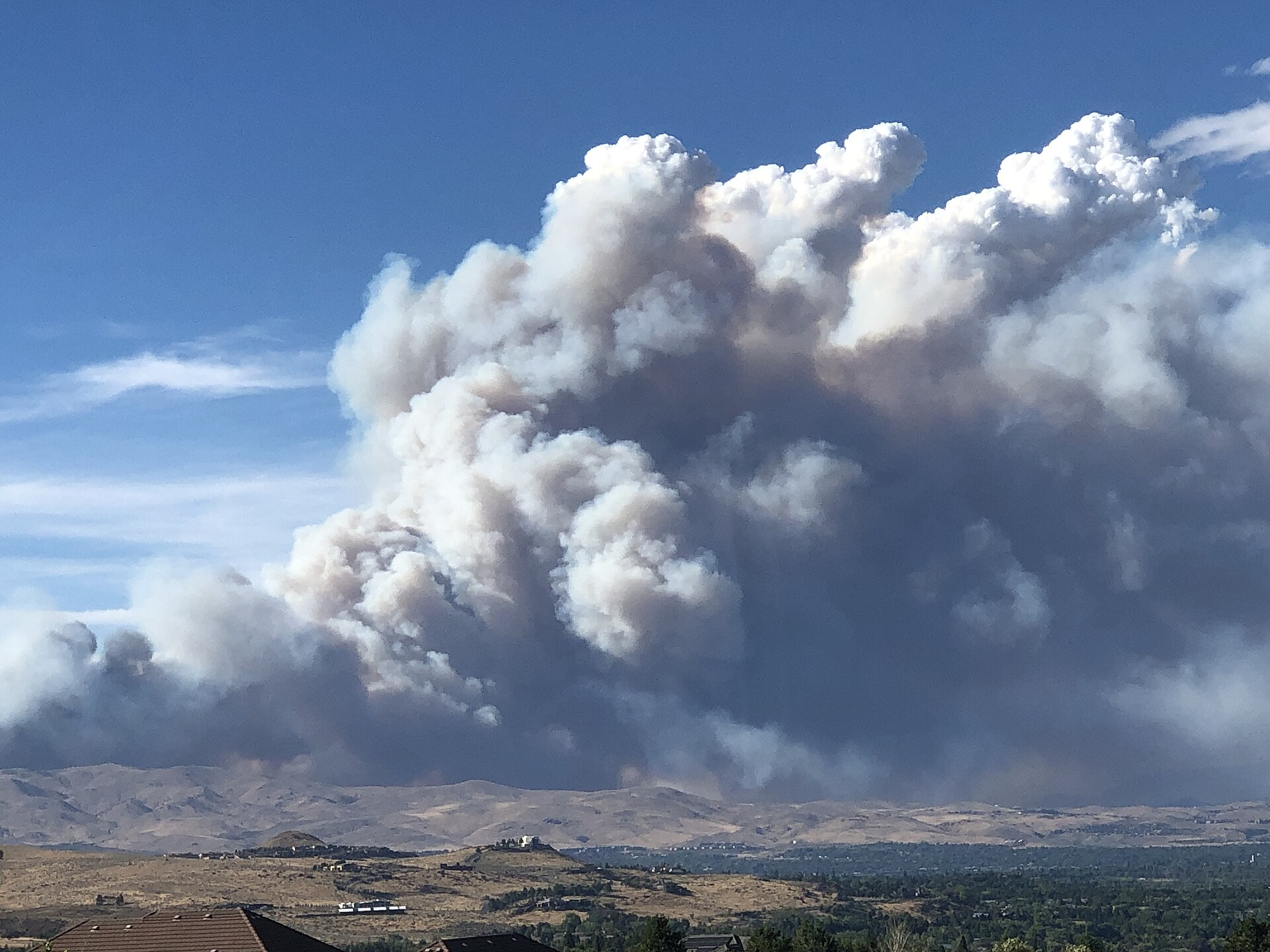 Hawk Fire smoke 8.22.26