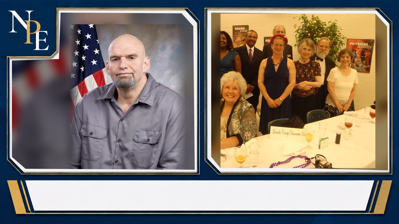 John Fetterman and Democratic Party featured editorial graphic
