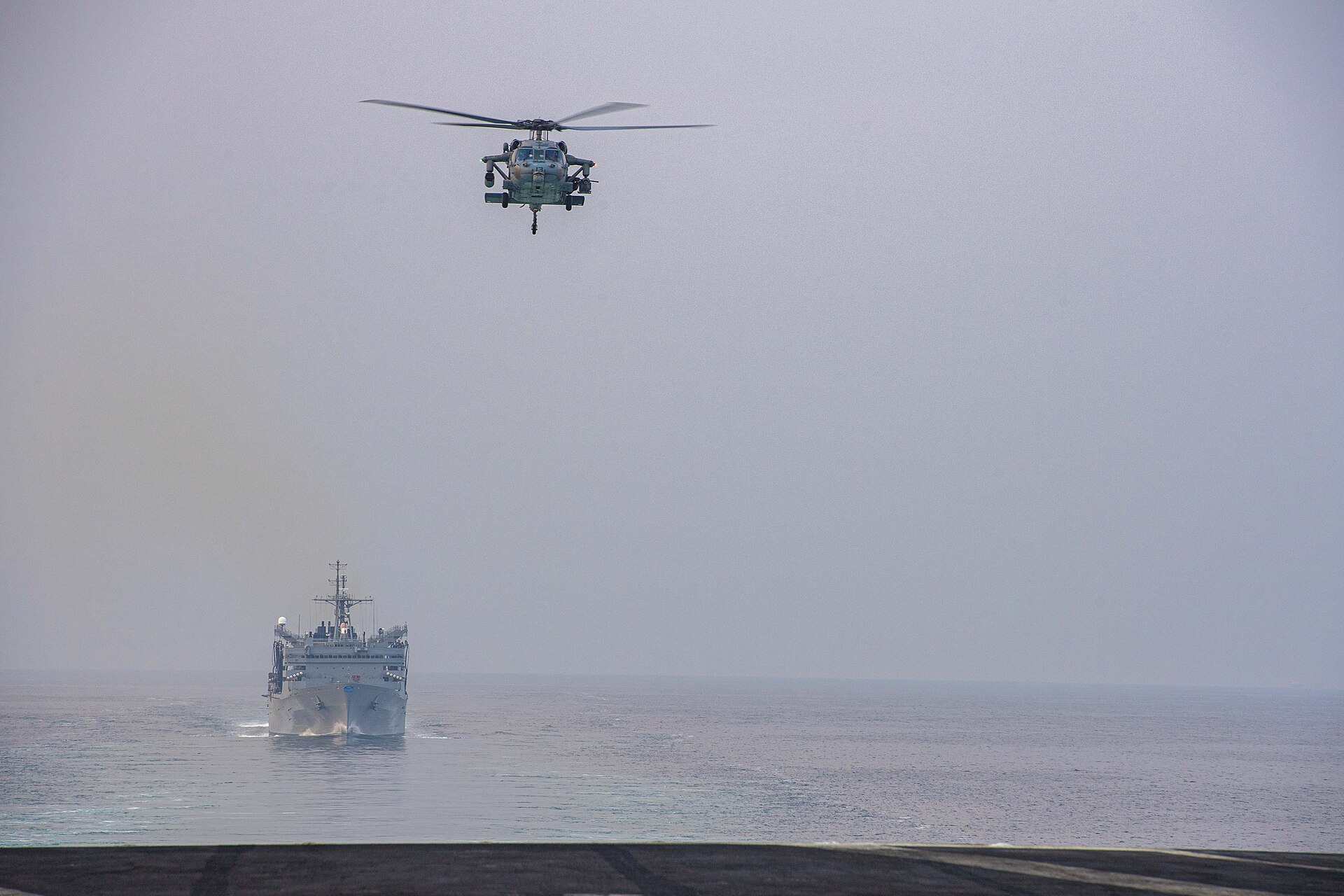 The Eisenhower Carrier Strike Group Transits the Strait of Hormuz (8170044)
