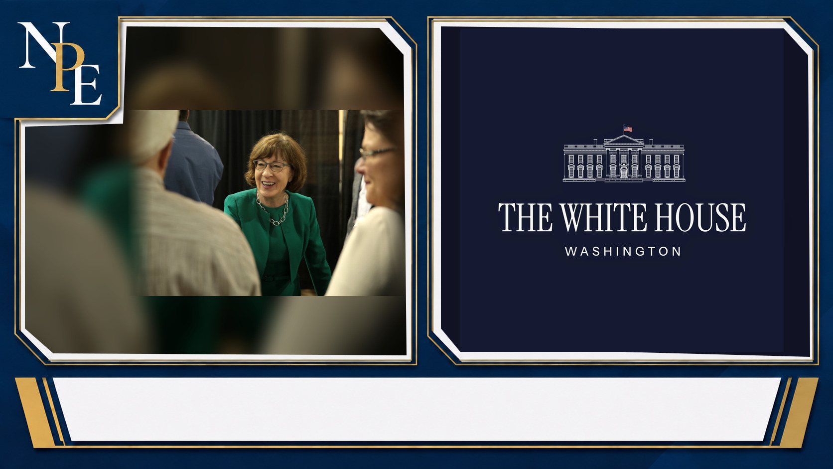 Susan Collins and White House featured editorial graphic