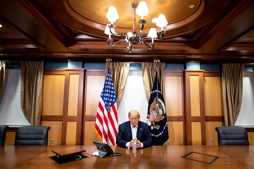 President Trump Works at Walter Reed National Military Medical Center