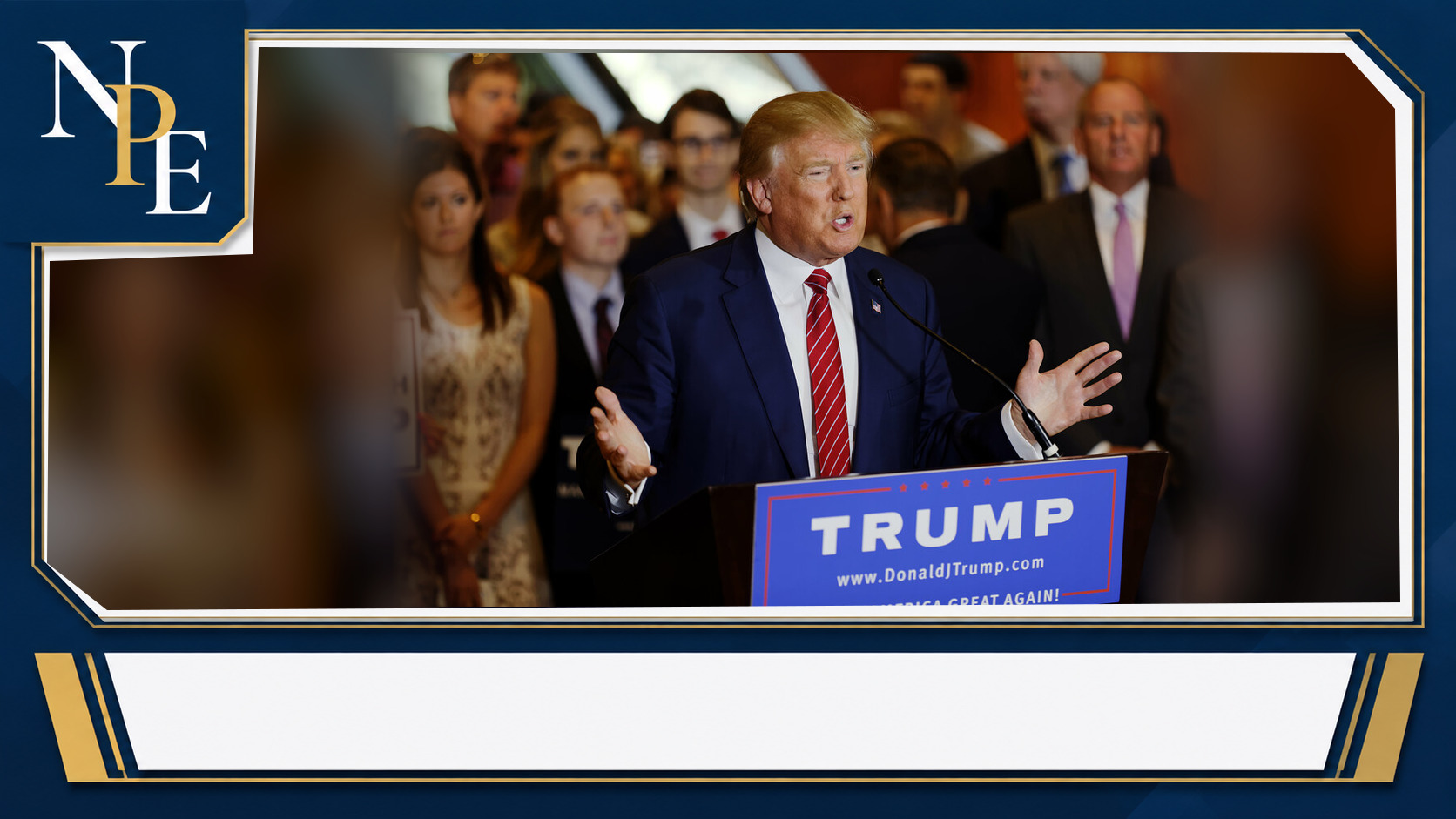 Donald Trump featured editorial graphic