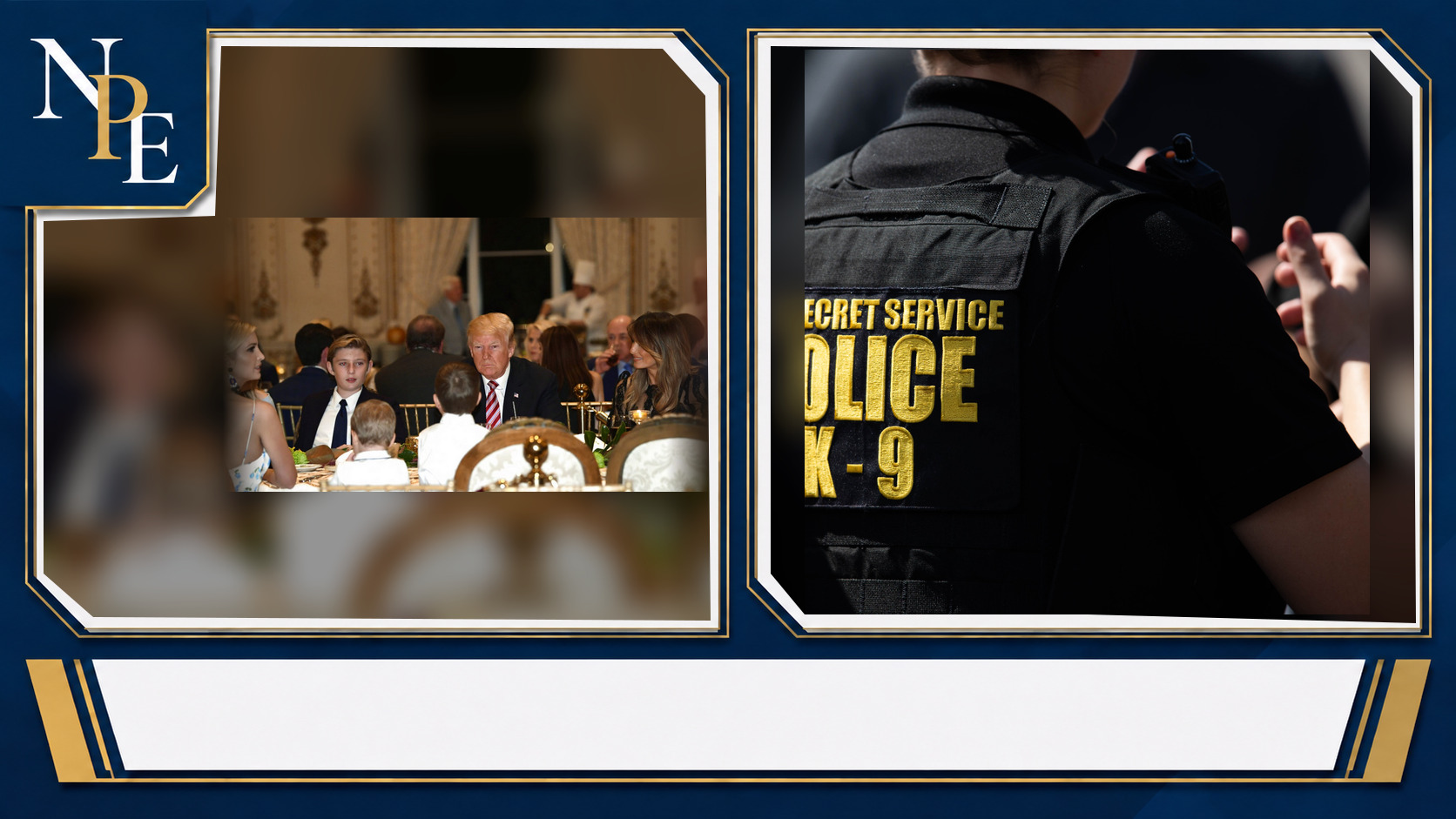 Barron Trump and United States Secret Service featured editorial graphic