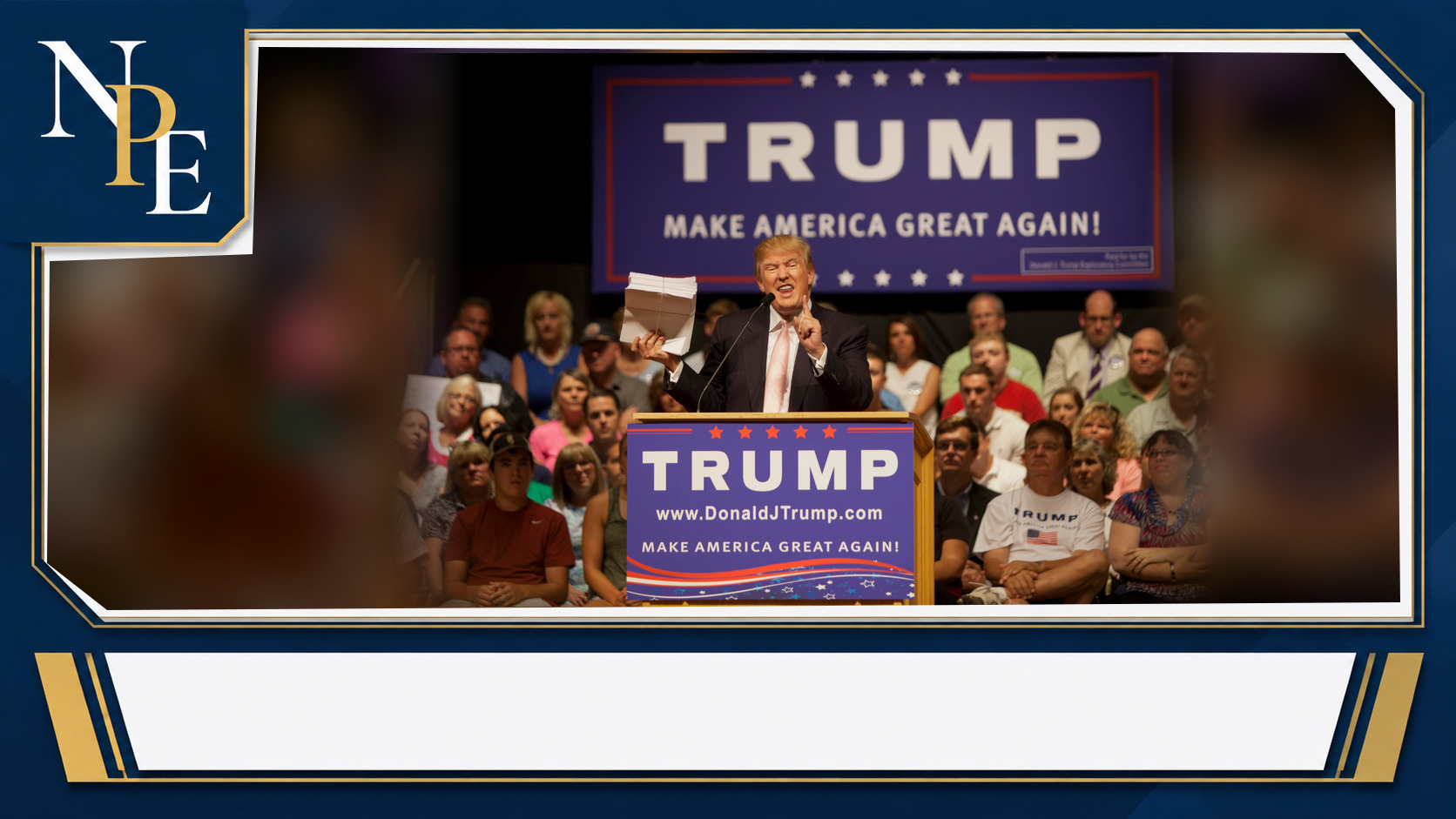 Donald Trump featured editorial graphic