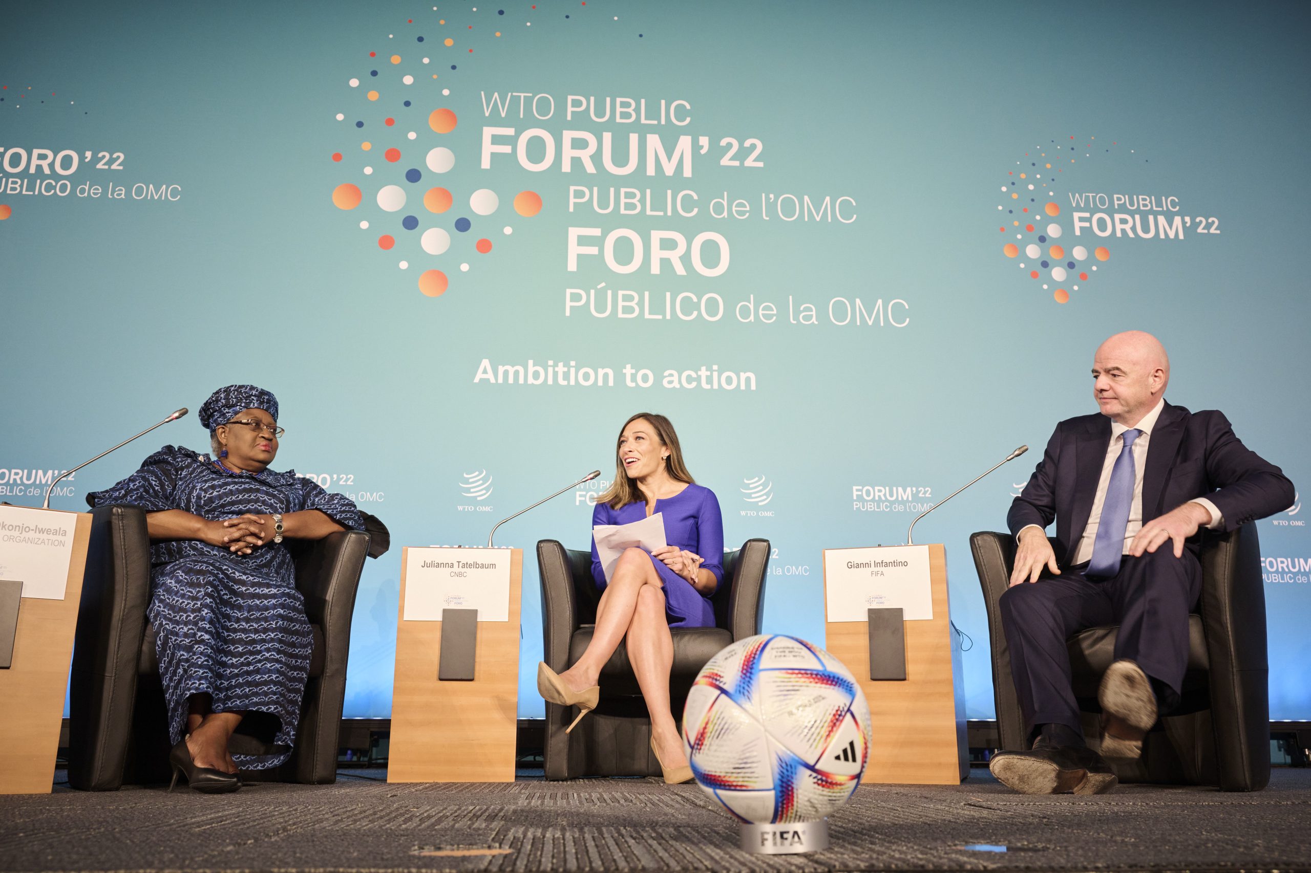 Session 3 Director General Okonjo Iweala in conversation with Gianni Infantino, President of FIFA