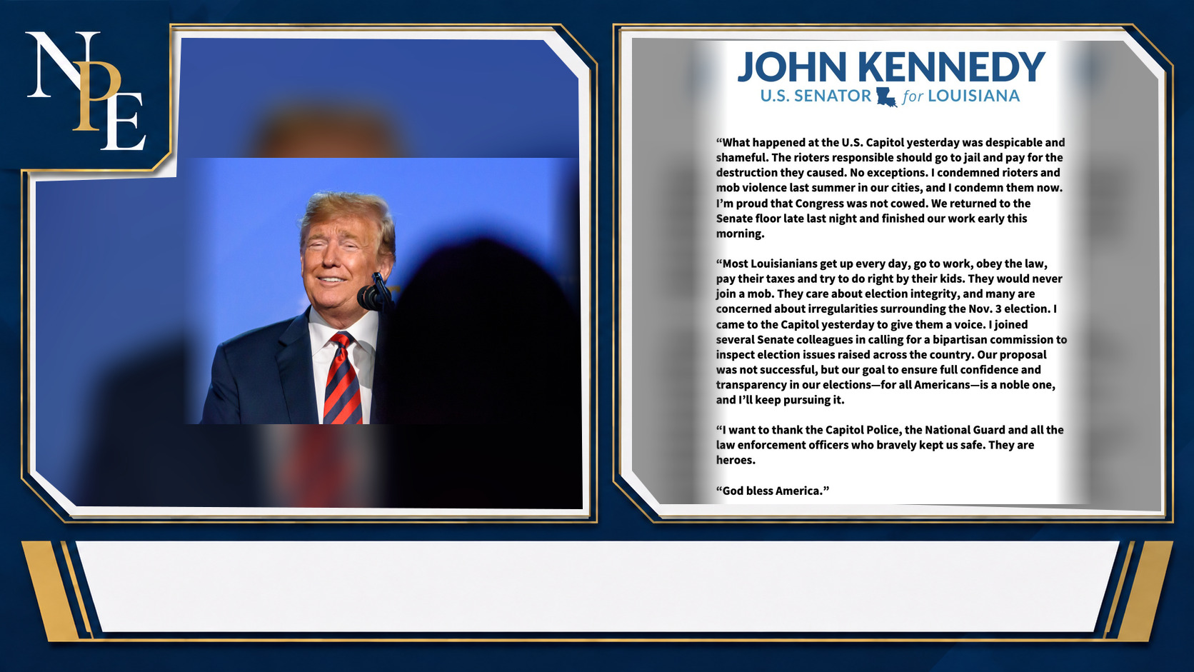 Trump and Jacqueline Kennedy featured editorial graphic