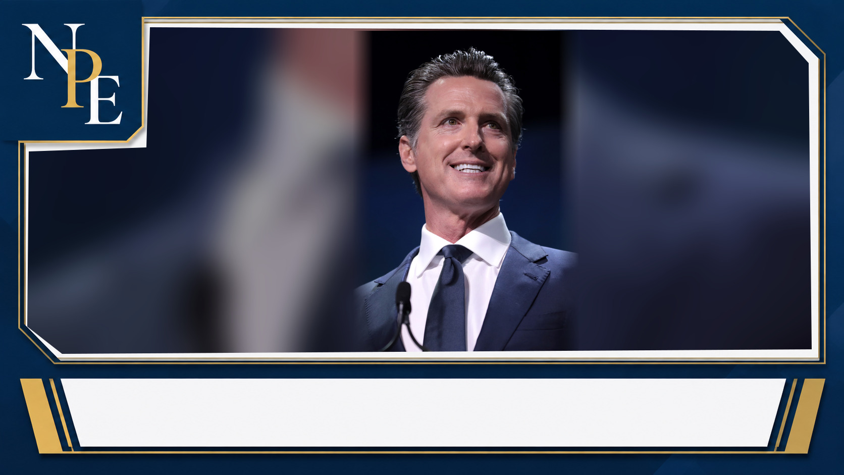 Gavin Newsom featured editorial graphic