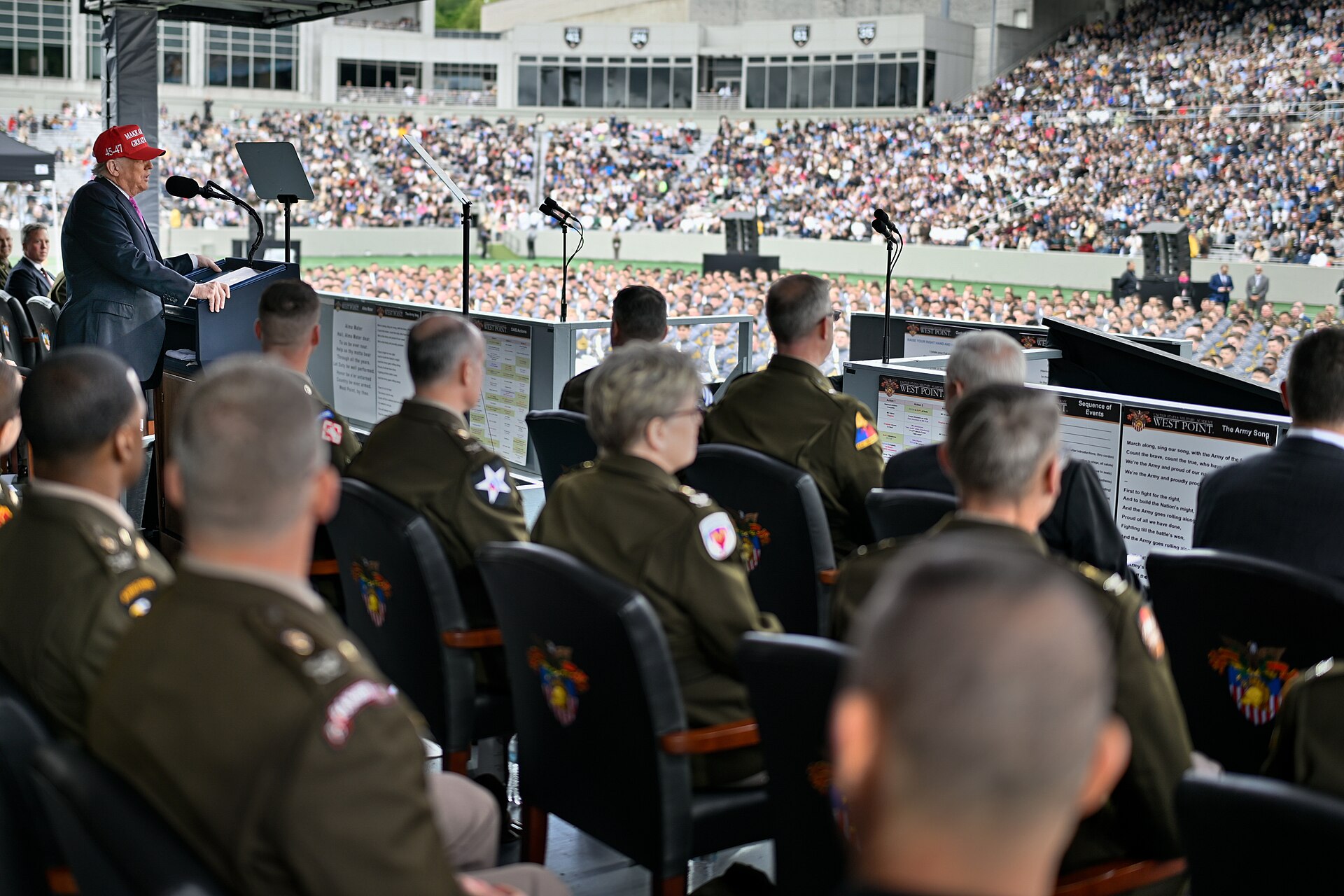 P20250524DT 0524 President Donald Trump at West Point