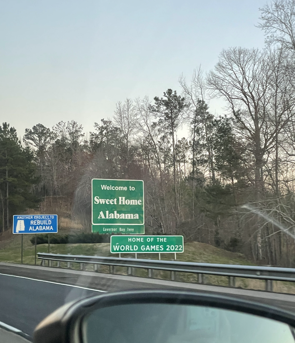 Alabama Welcome Sign