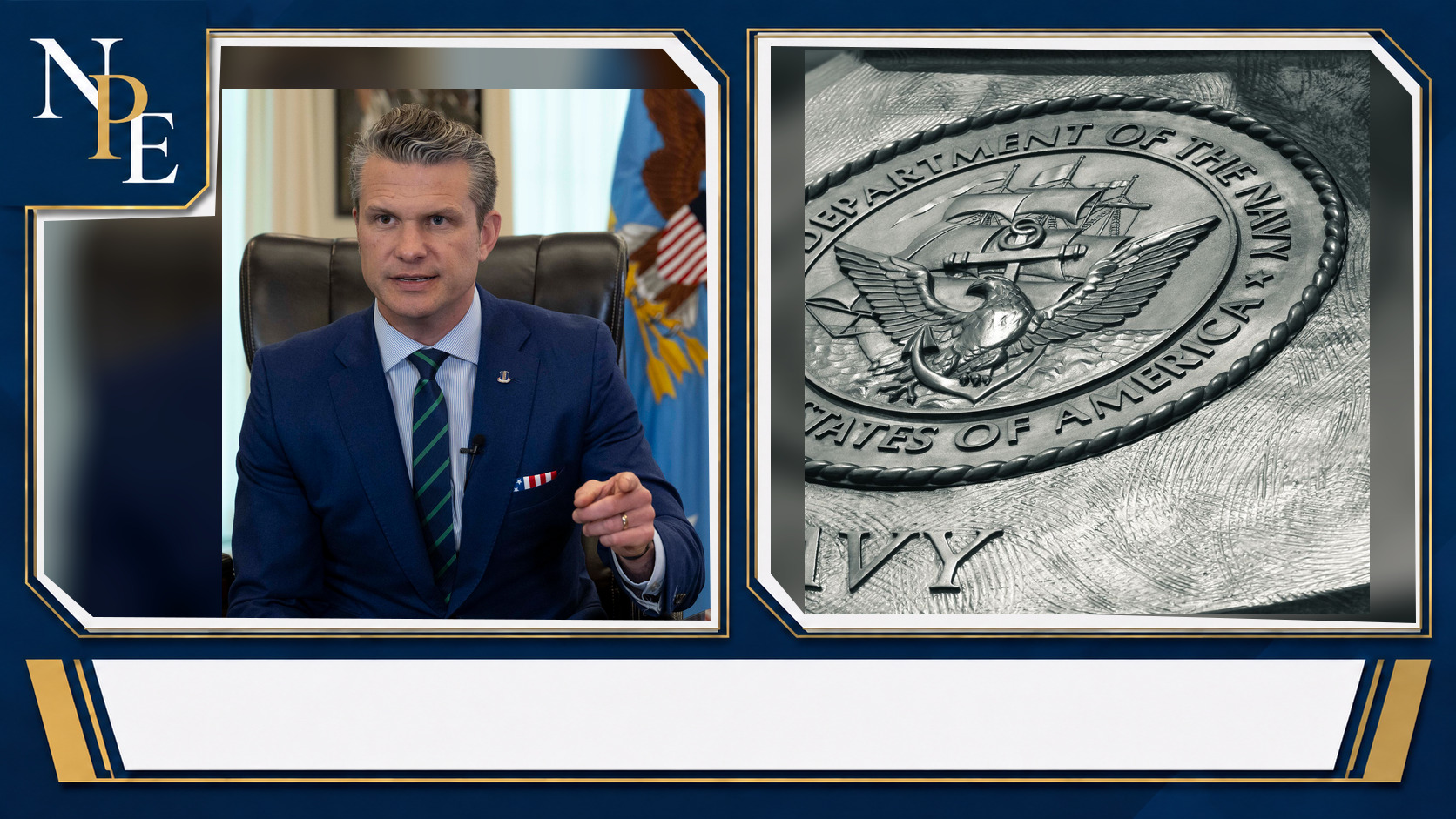Pete Hegseth and United States Navy featured editorial graphic