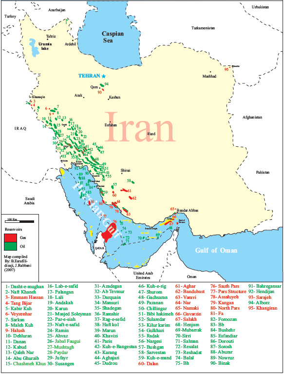 Iran Oil and Gas Fields