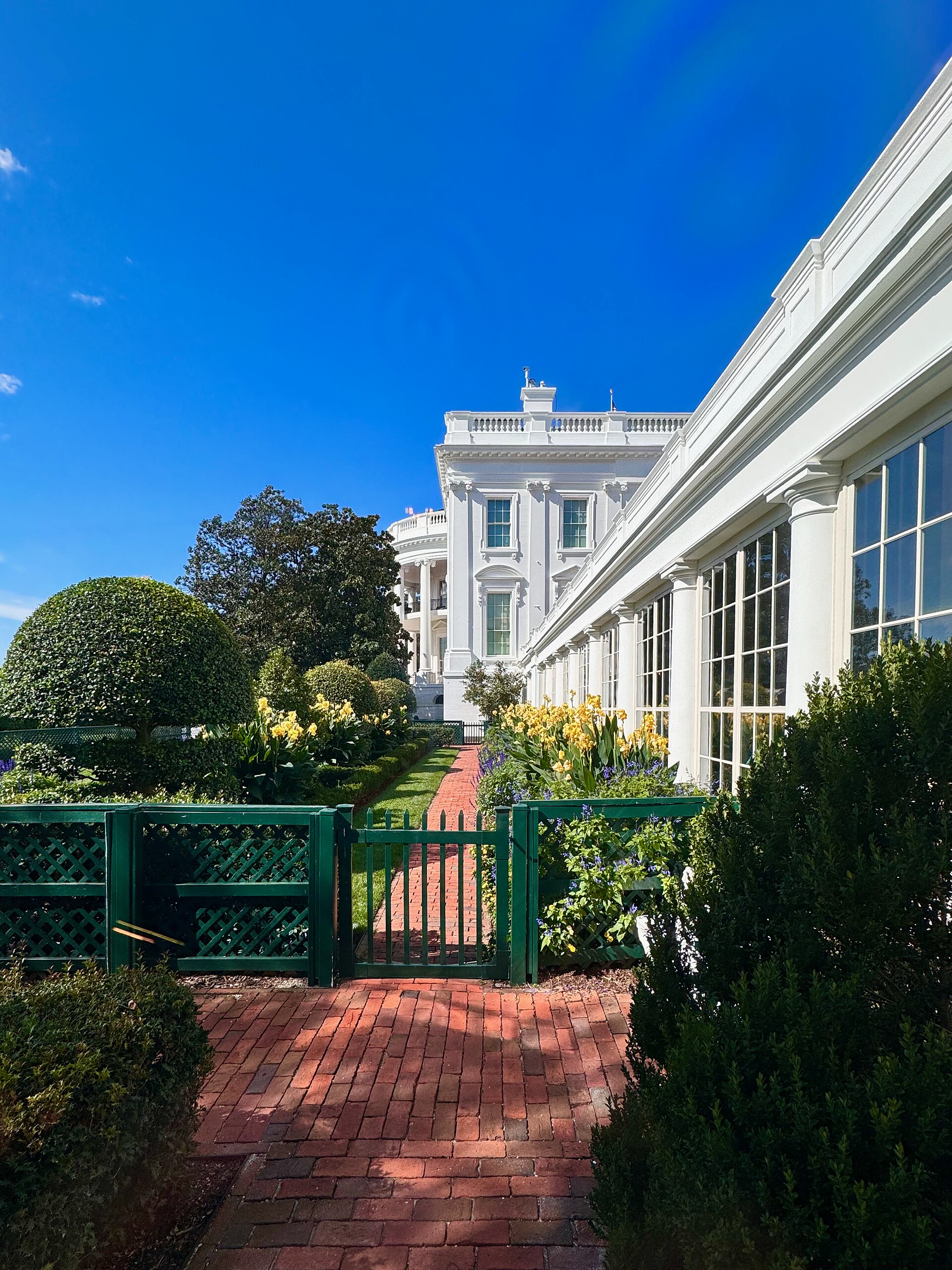The east garden of the White House in Washington, D.C. 2