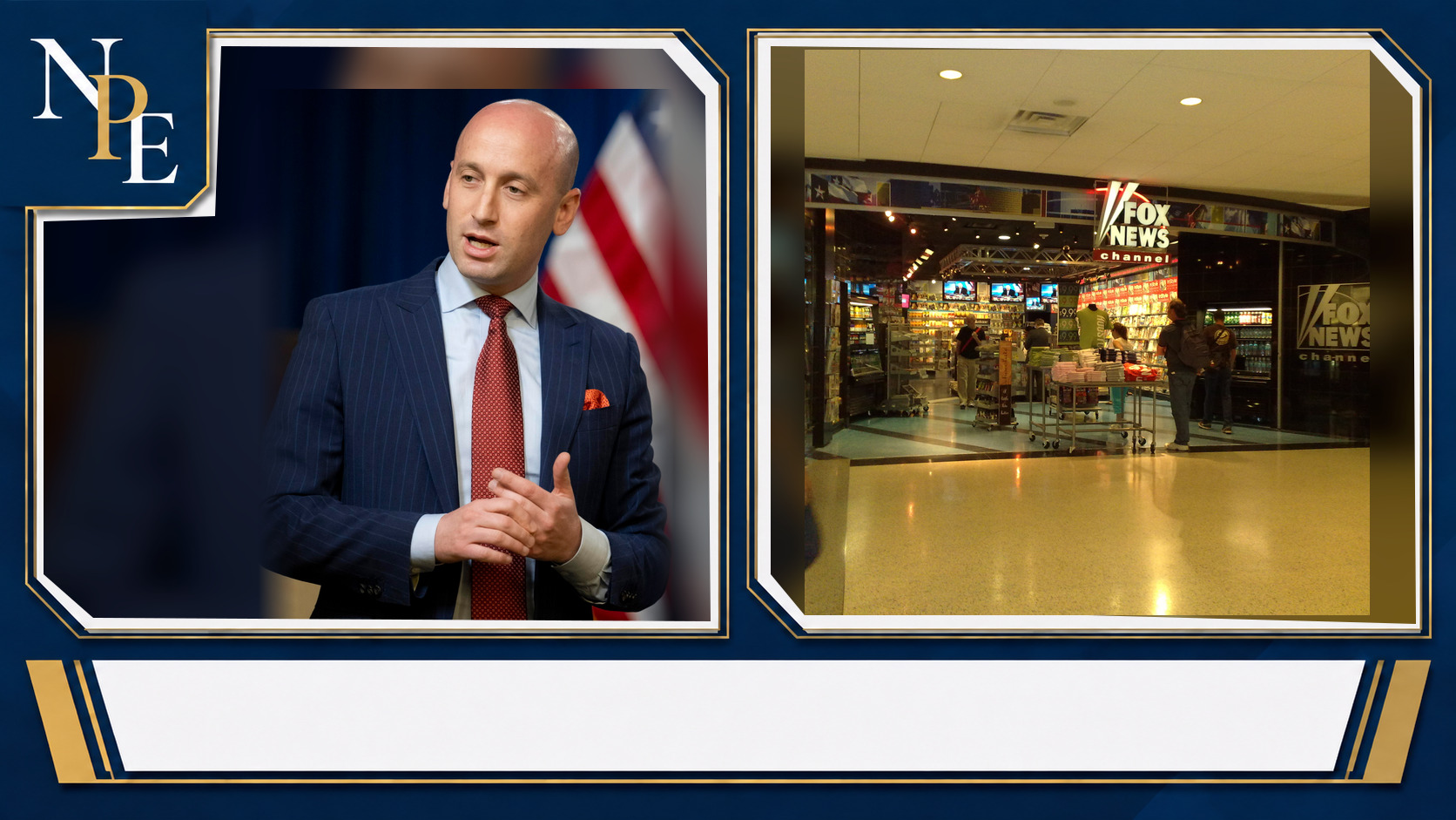 Stephen Miller and Fox News featured editorial graphic
