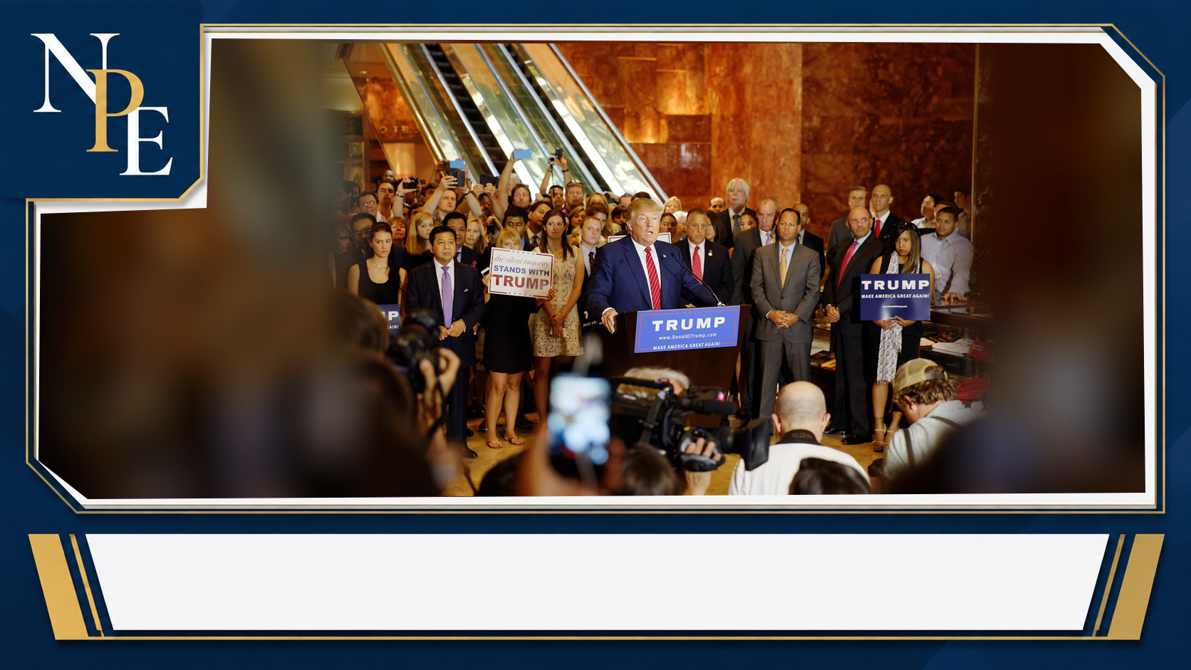 Donald Trump featured editorial graphic