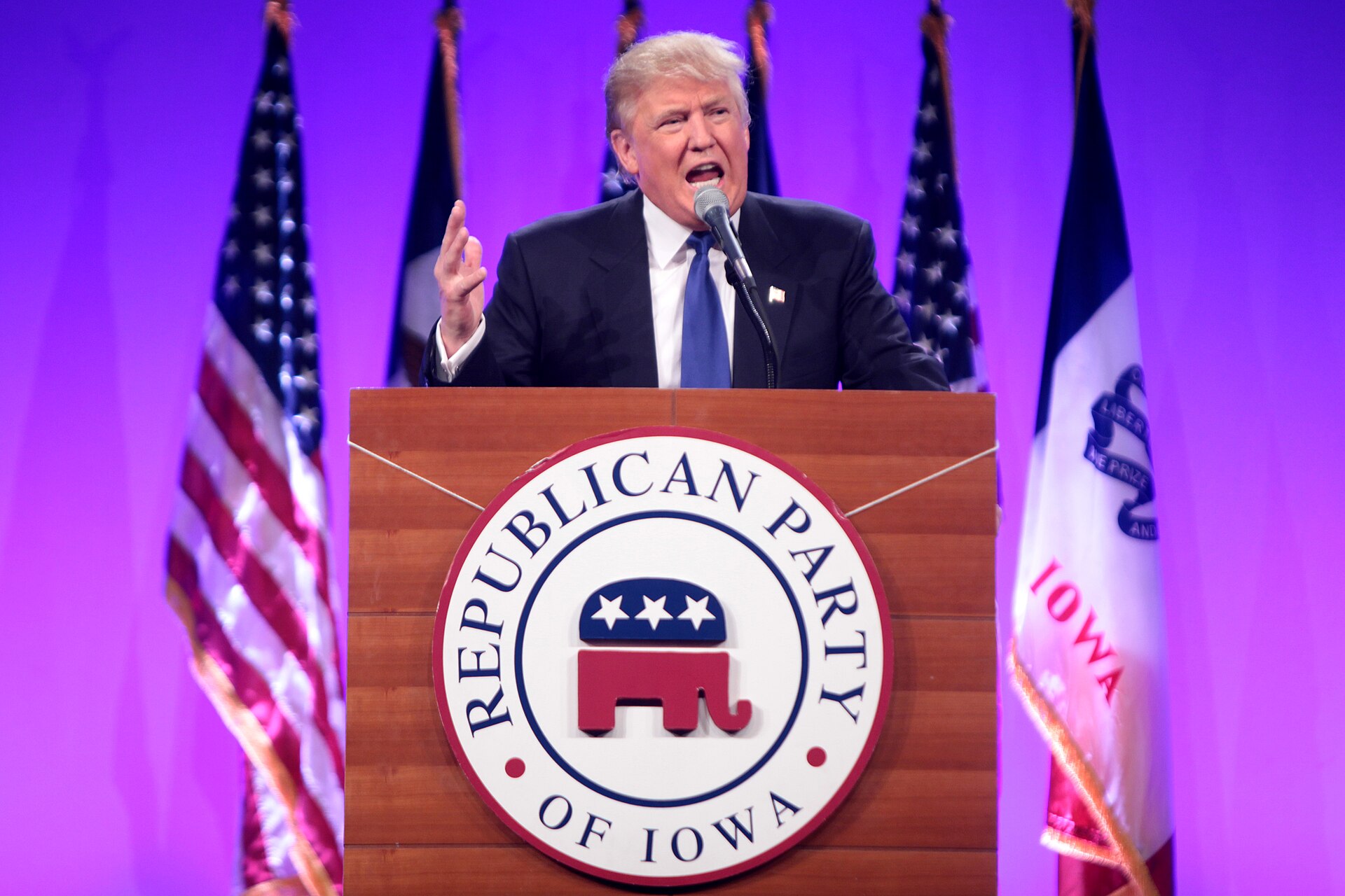 Donald Trump at 2015 Iowa Republican Party Lincoln Dinner