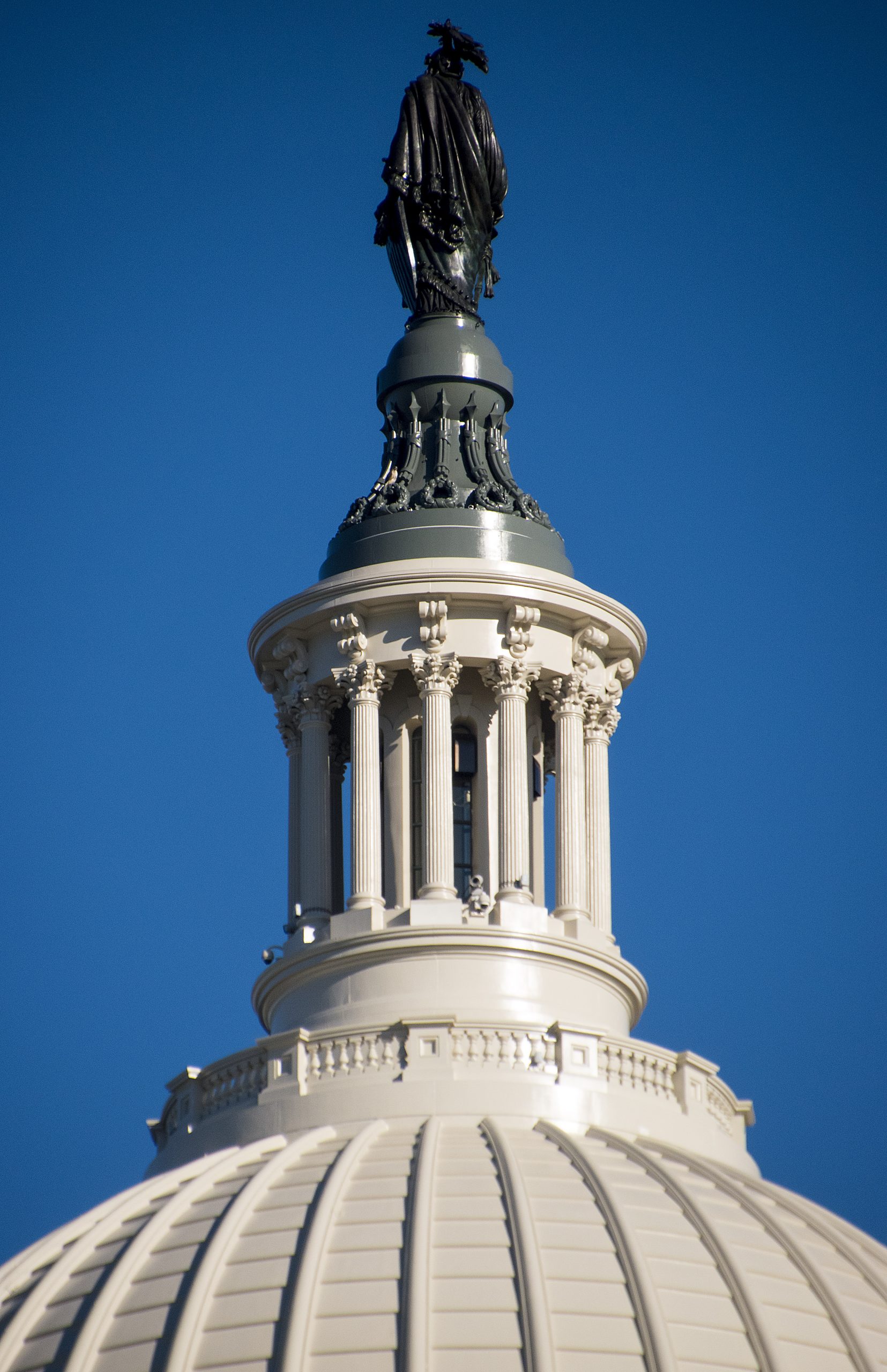 'Statue of Freedom' Atop the Restored U.S. Capitol Dome Washington (DC) October 2016