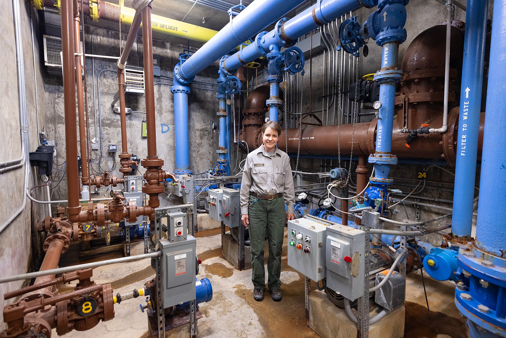 Canyon Village water and wastewater infrastructure Carin Schneider, utility systems operator (53086639126)