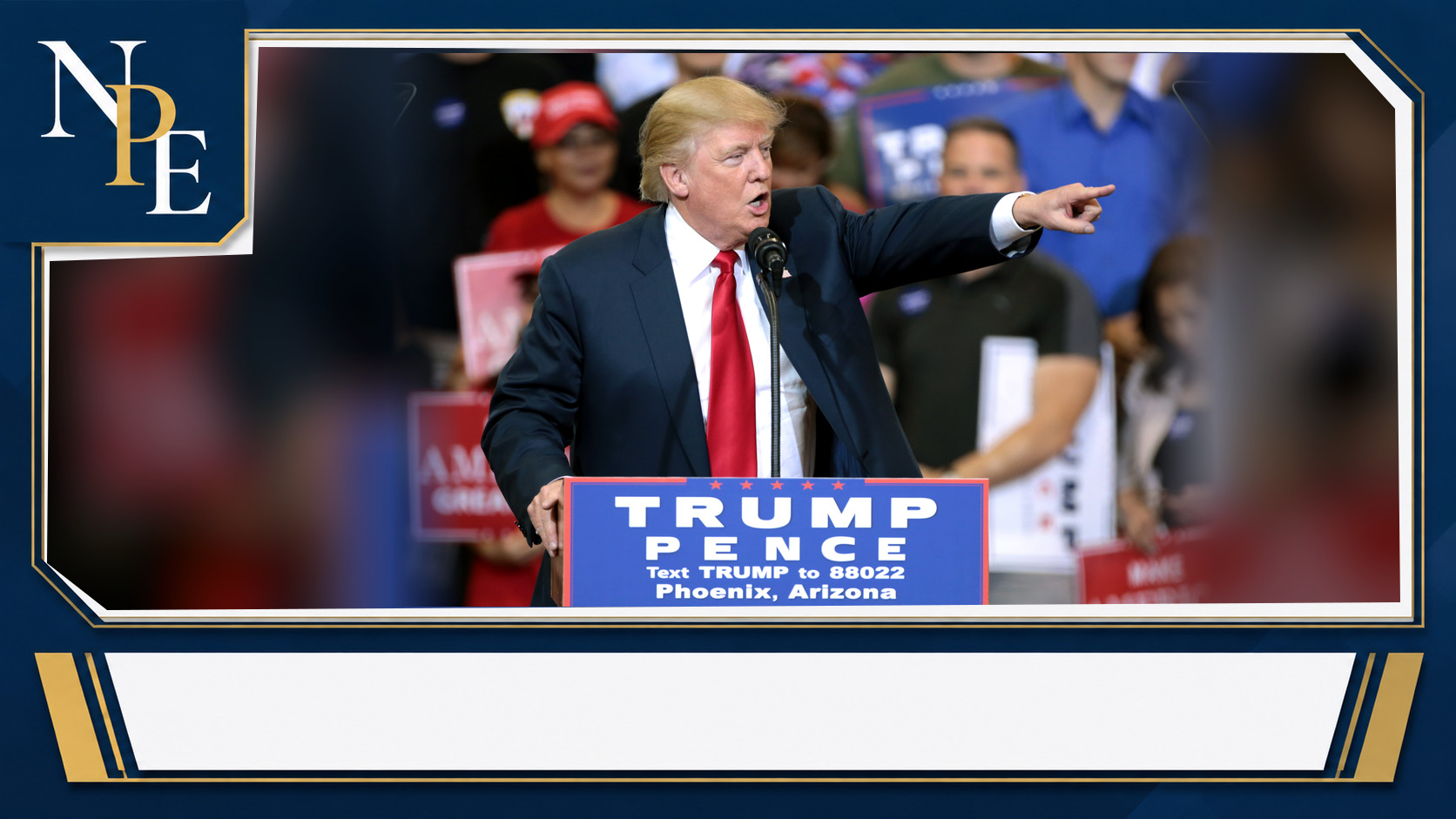Donald Trump featured editorial graphic