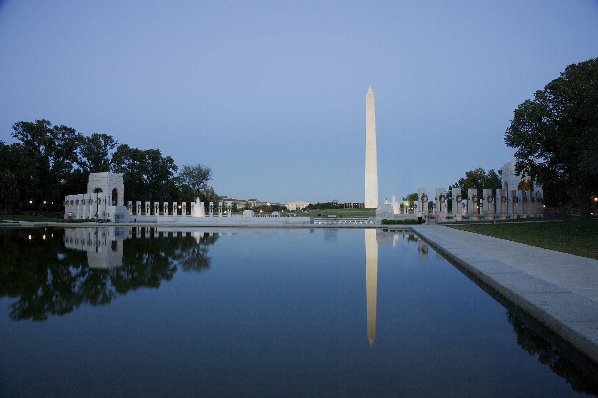 Reflecting Pool on the National Mall with the Washington Monument reflected, Washington, D.C., by Carol M. Highsmith