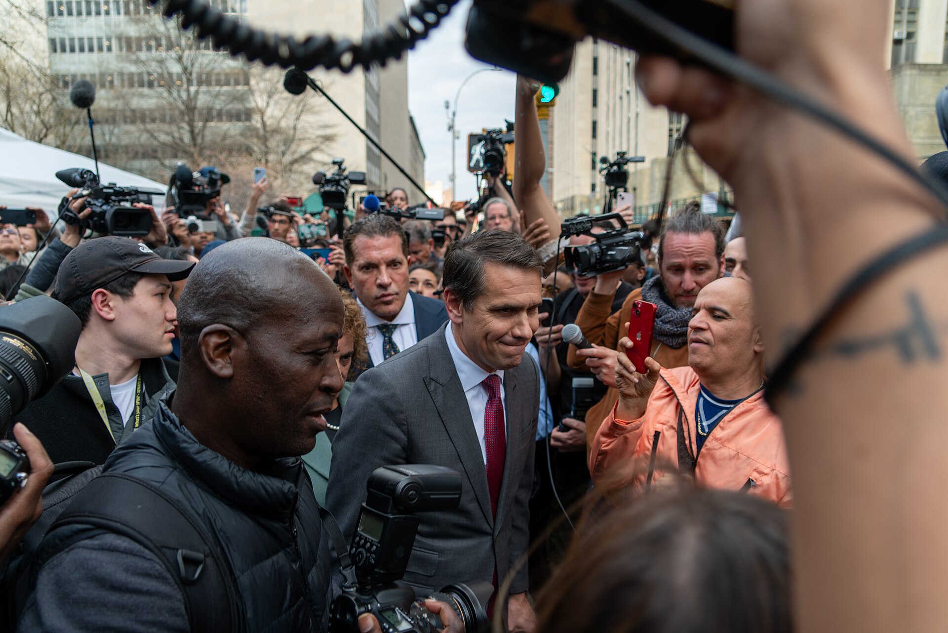 Todd Blanche Outside Manhattan Criminal Courthouse