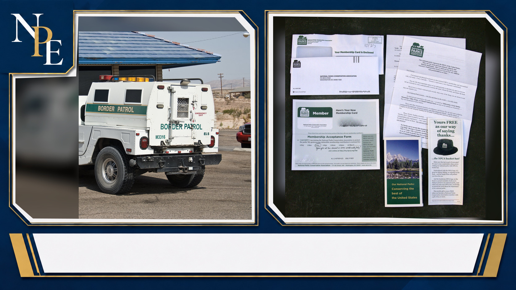 U.S. Border Patrol and National Parks Conservation Association featured editorial graphic