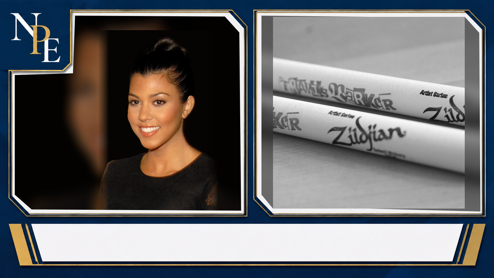 Kourtney Kardashian and Travis Barker featured editorial graphic