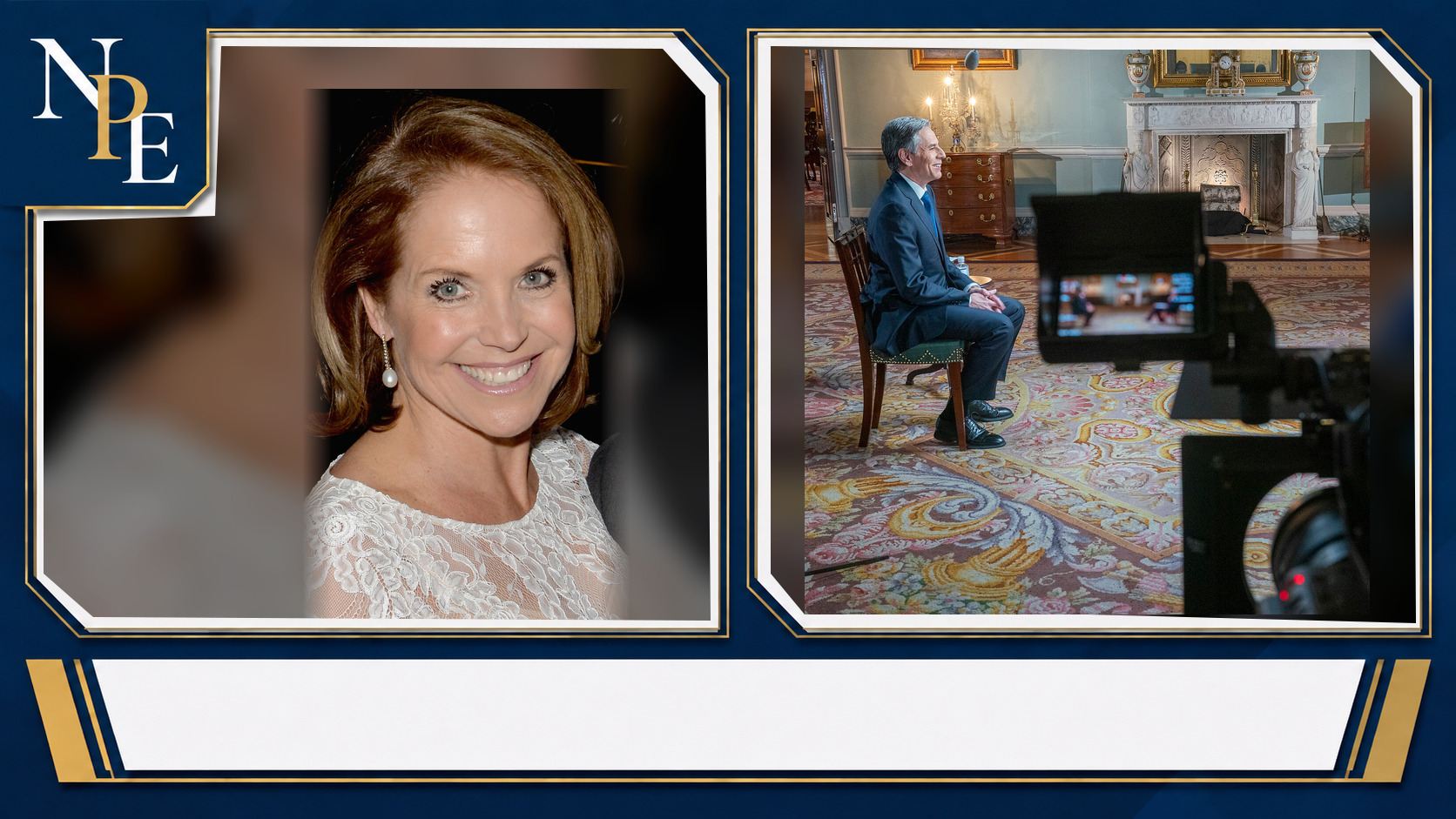 Katie Couric and 60 Minutes featured editorial graphic