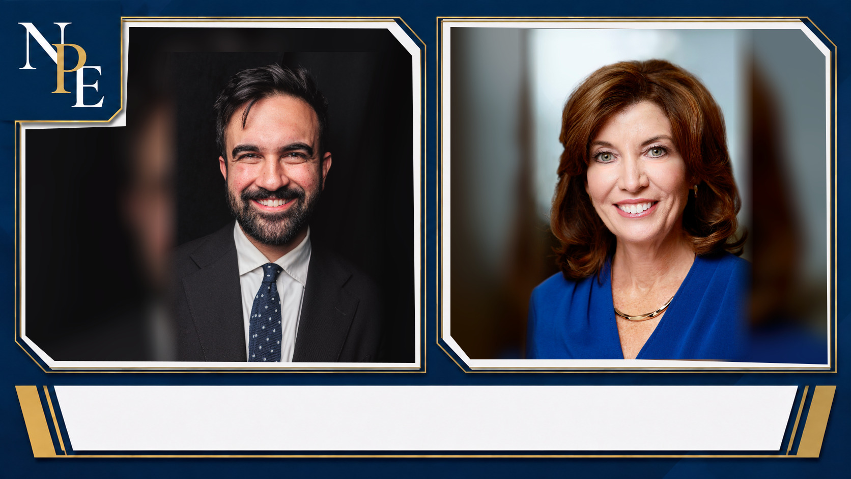Zohran Mamdani and Kathy Hochul featured editorial graphic
