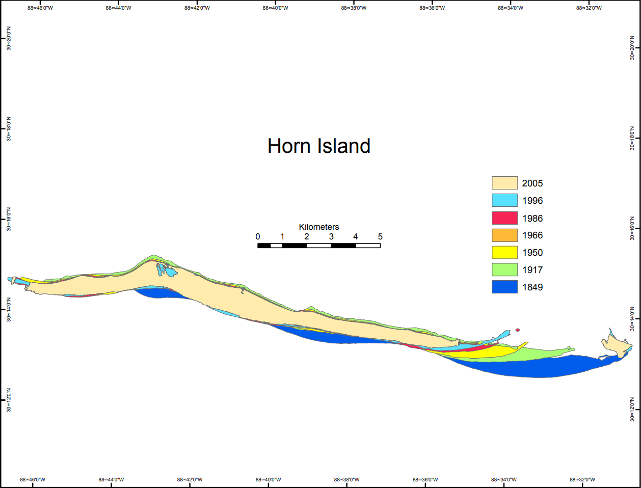 Horn Island map