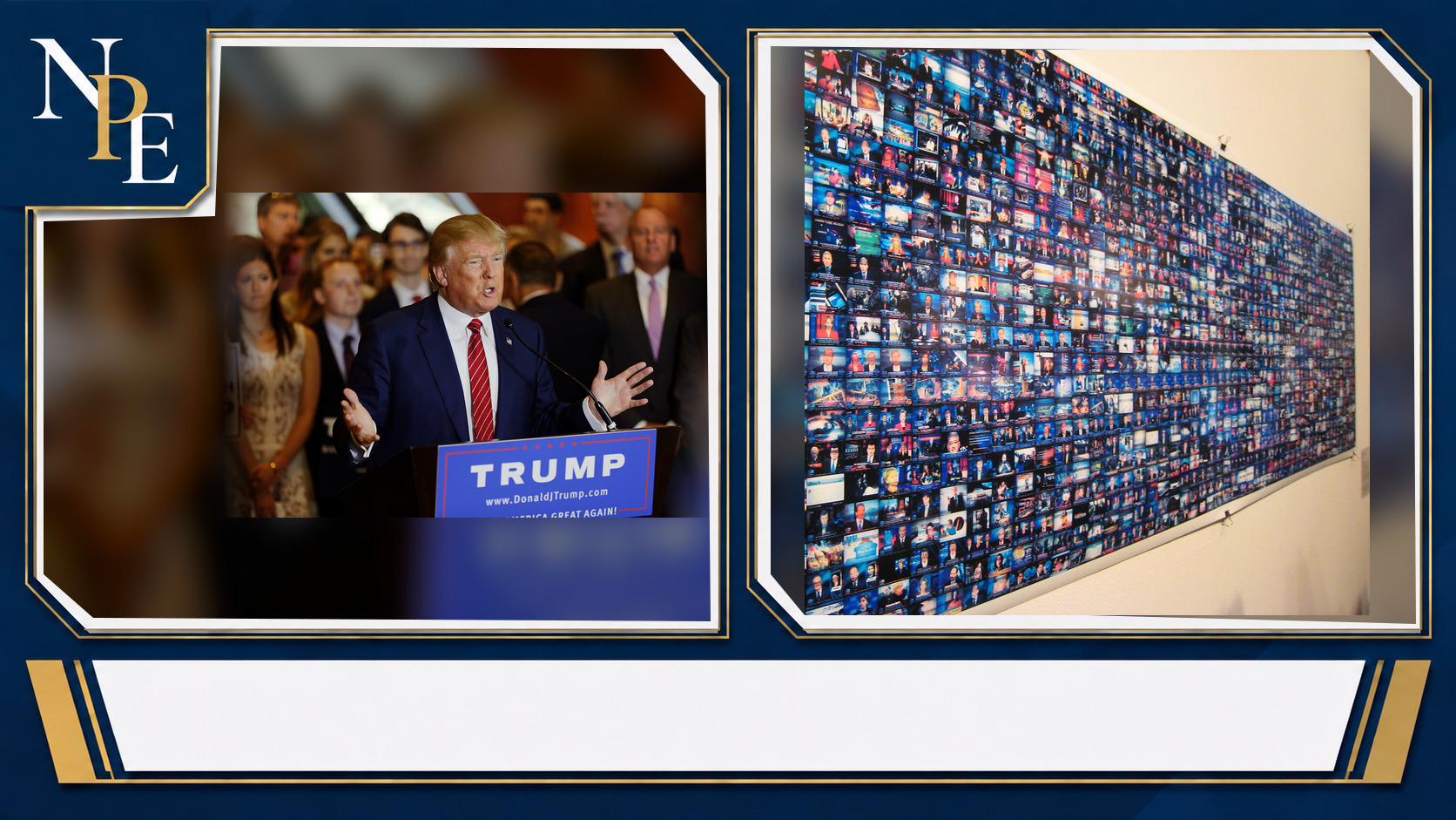 Donald Trump and Fox News featured editorial graphic