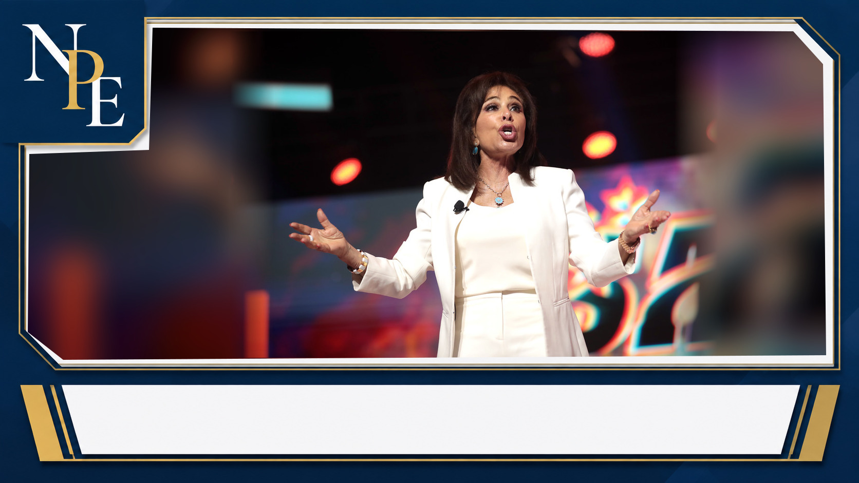 Jeanine Pirro featured editorial graphic