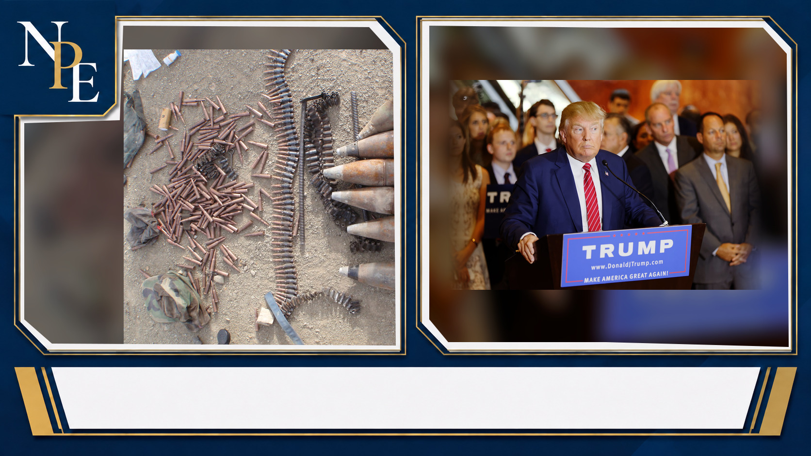 Taliban and Donald Trump featured editorial graphic