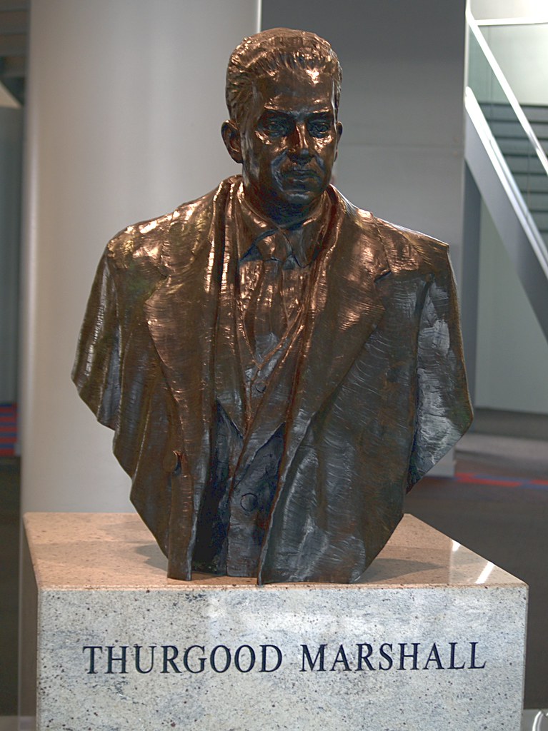 Antonio Tobias Mendez's 2006 Bronze Bust of Thurgood Marshall at the Baltimore Washington International Thurgood Marshall Airport (Baltimore, MD)