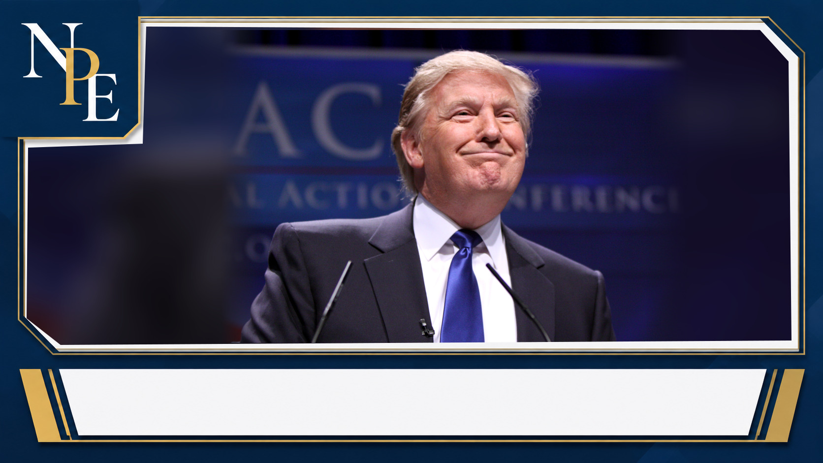 Donald Trump featured editorial graphic