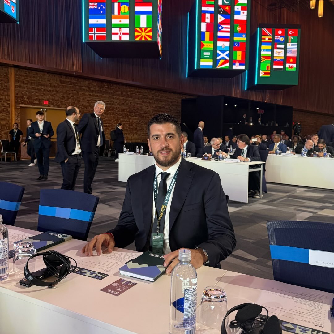 Juan Manuel Cavagliatto at the 76th FIFA Congress